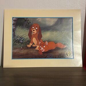 Disney Fox and Hound Cream and Brown Print